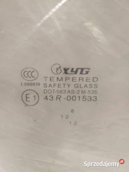 Szyba Drzwi Prawych Przednich Kia Carens 9902 Bralin