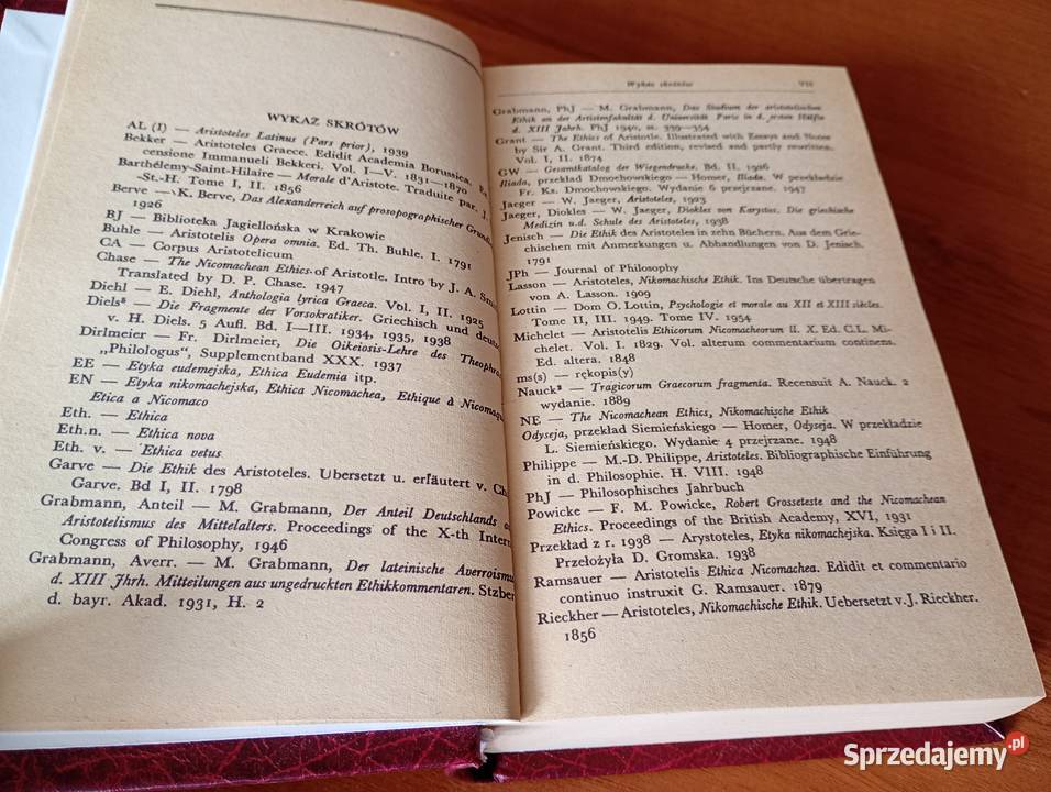Etyka nikomachejska Arystoteles PWN wyd 2 TWARDA Rok wydania 1982 Gdańsk
