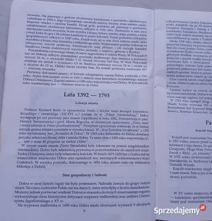 Folder Dobra zarys dziejów Miasta Stanisław Antykwariat Koźminek