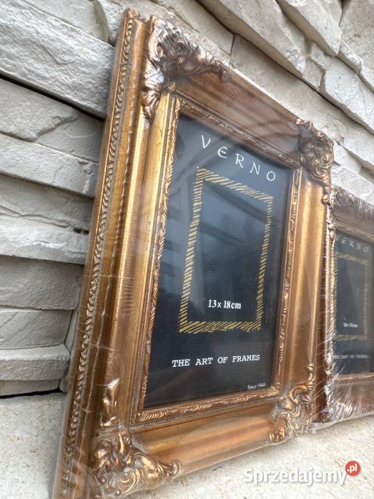 Drewniana rzeźbiona Ramka szkłem foto zdjęcie inny kolor Bystrzyca Kłodzka