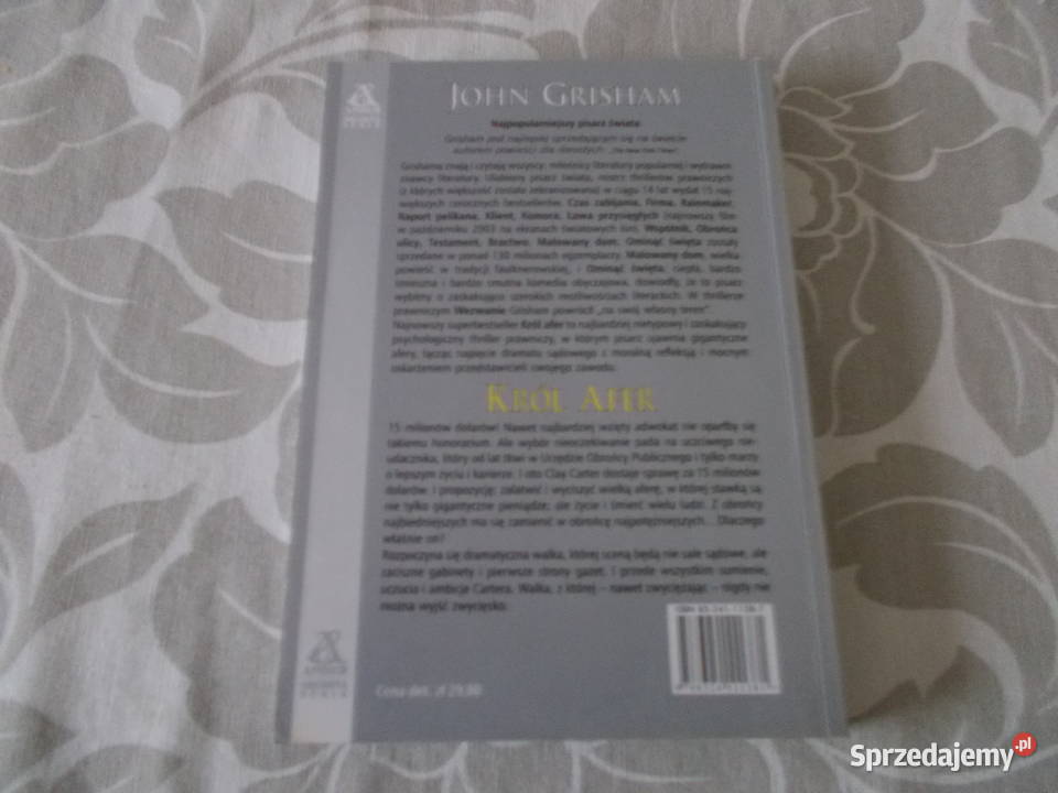 John Grisham Król afer Proza i poezja opolskie