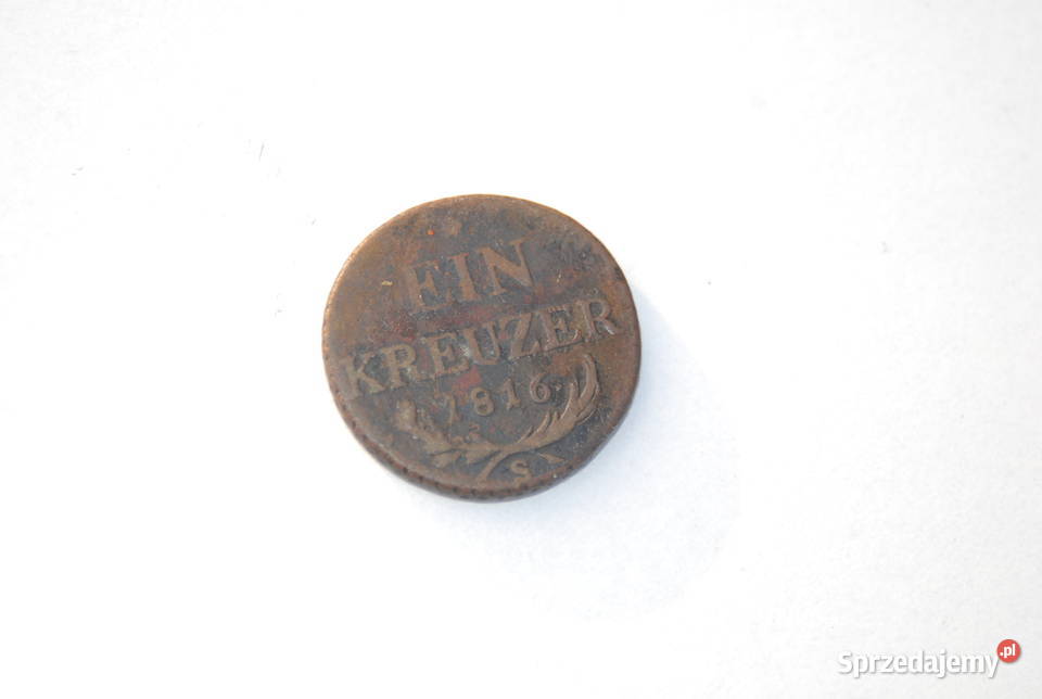 Stara moneta 1 Ein krajcar Austria 1816 unikat antyk