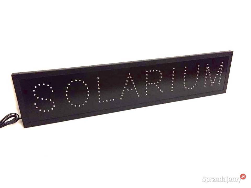 LED tablica diodowa reklamowa SOLARIUM 80x20 Fryzjerstwo i kosmetyka Pomiechówek sprzedam