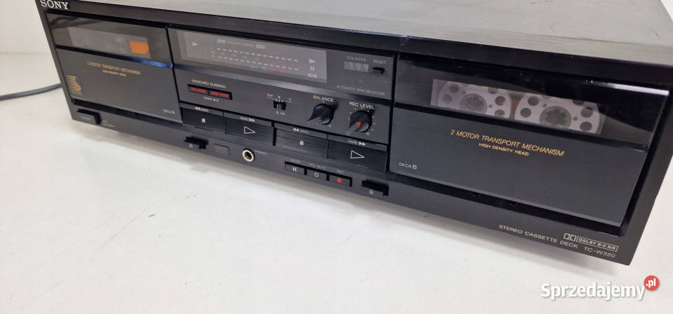 Magnetofon catette deck SONY TCW320 TC W 320 Magnetofony Międzychód sprzedam