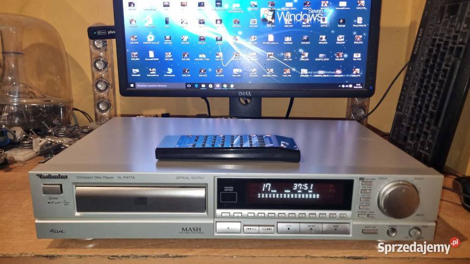 Odtwarzacz CD Technics SLP477A srebrny z pilotem Warta