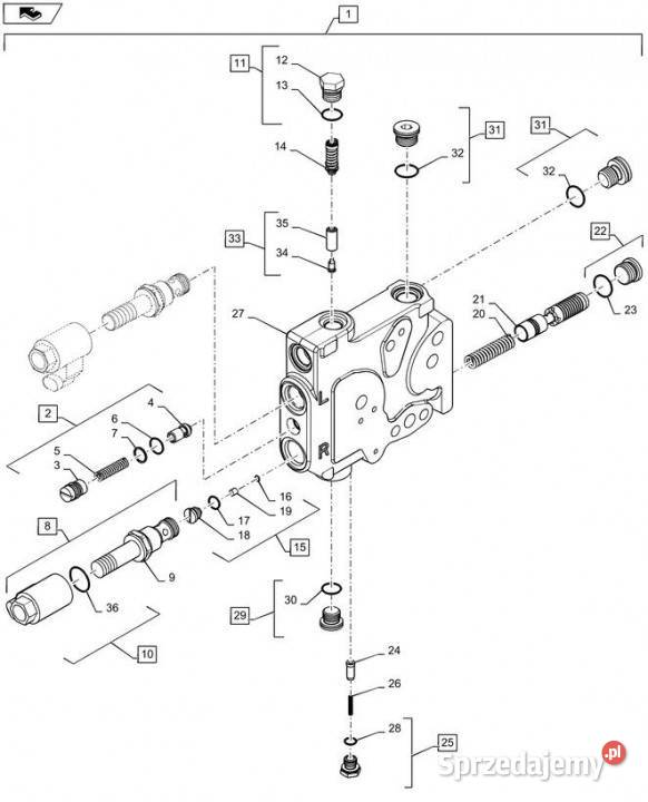 Holland T6090 Elektromagnes m19 x 1 x 115mm l Jastrzębniki