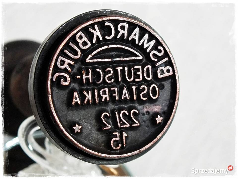 Stara pieczęć Niemcy Deutsh Bismarckburg Żary