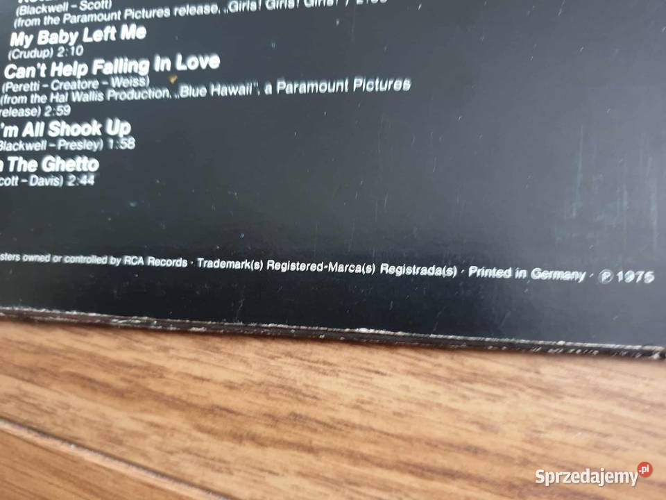 Elvis presley płyta winylowa Leżajsk