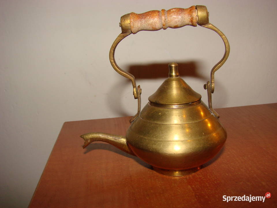 mosiężny mały czajniczek Pruszcz Gdański sprzedam