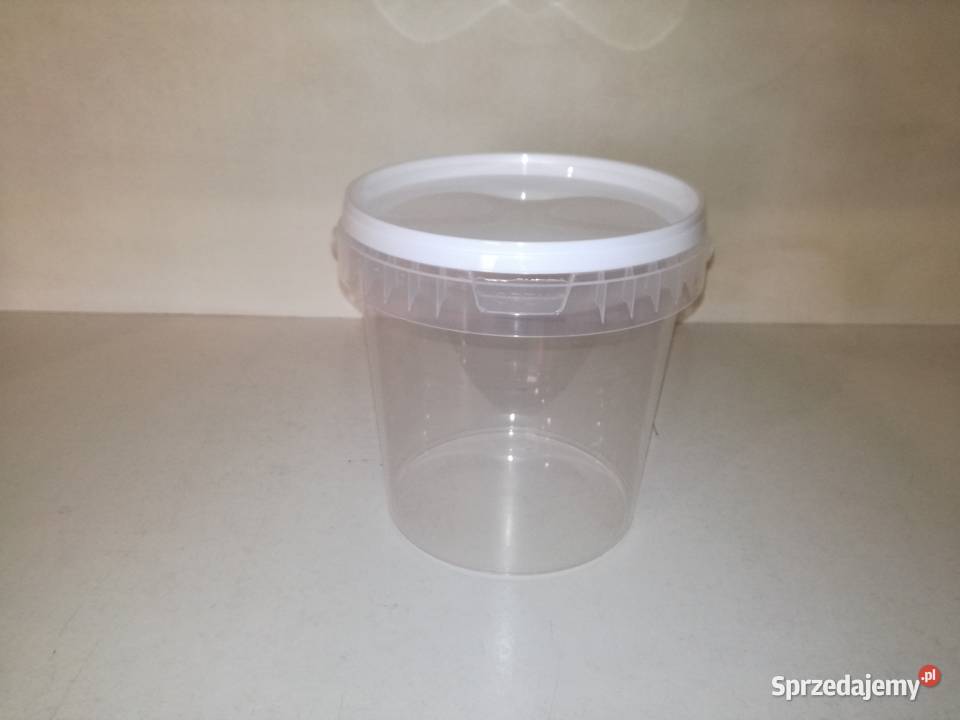 Wiadro plastikowe 1L z pokrywką transparentne Toruń