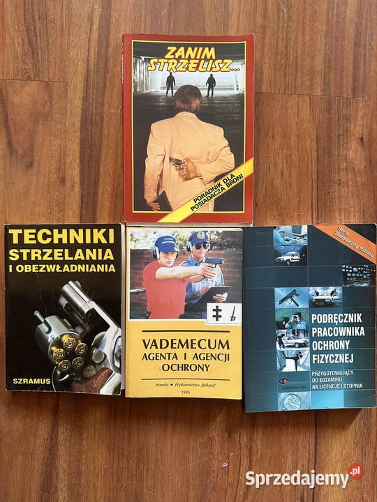 Zestaw książek militaria ochrona strzelectwo Warszawa