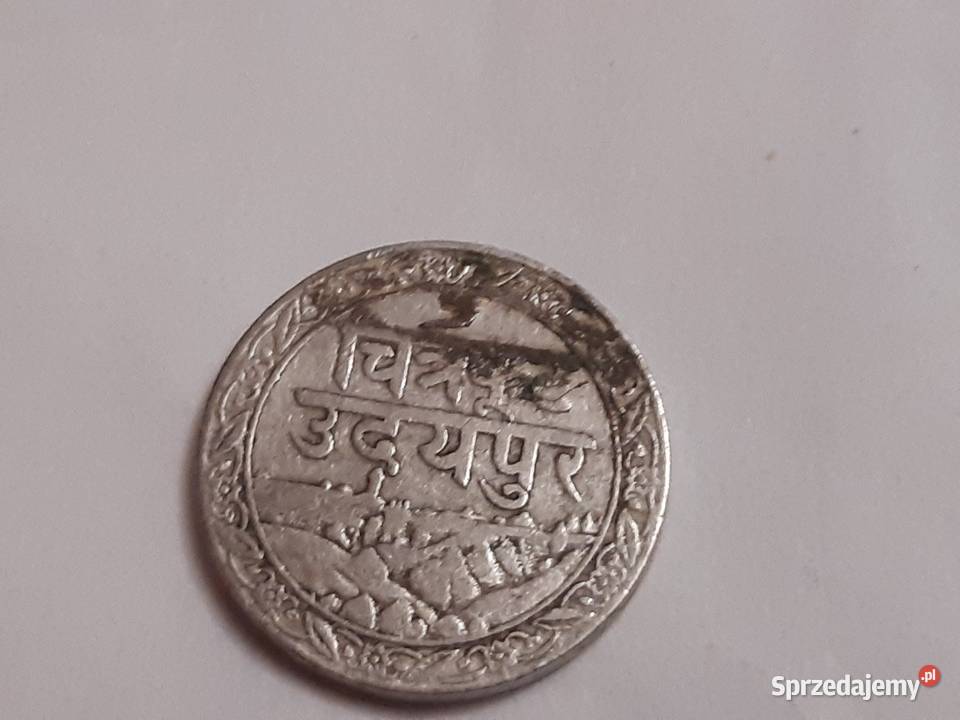 moneta srebrna Indii Księstwo Mewar z 1928r podlaskie Łomża sprzedam