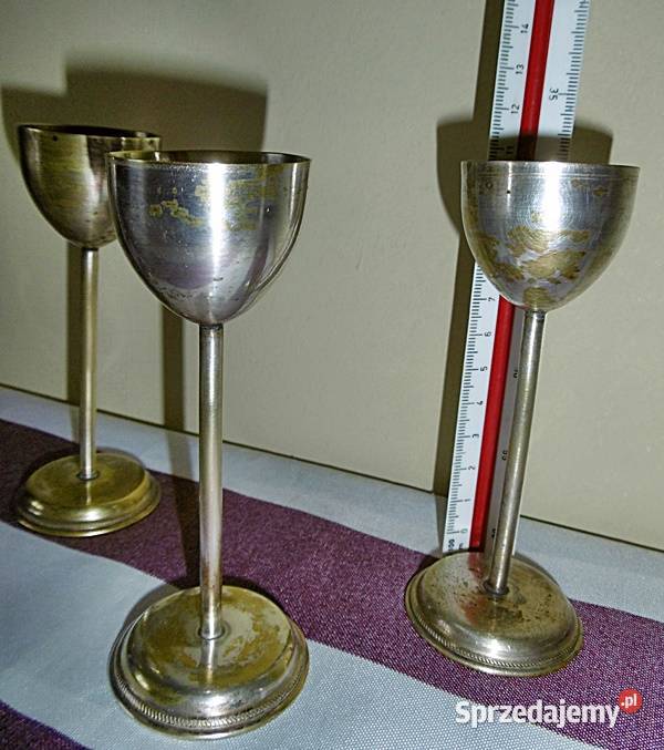 Kieliszki do likieru 6 sztuk platerowane