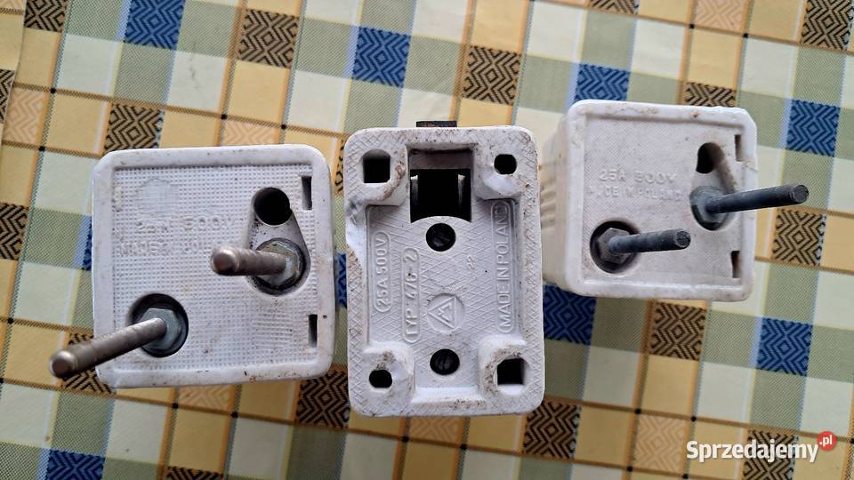 Stare Porcelanowe Oprawy Bezpiecznikowe Z Świecie sprzedam