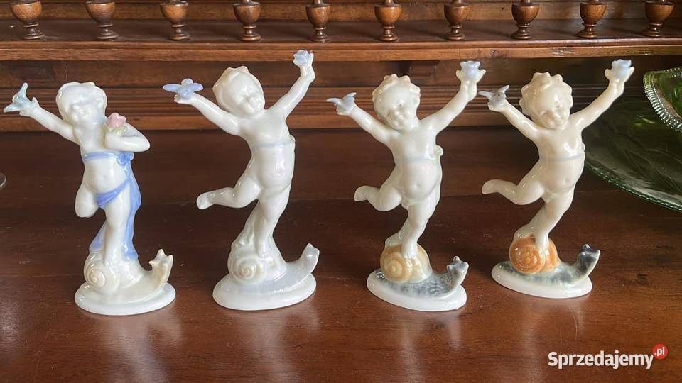 Wiosna Figurki Pory Roku Ilmenau Porzellanfabrik pomorskie Gdańsk