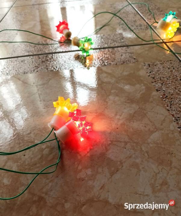 Lampki choinkowe z PRLu vintage