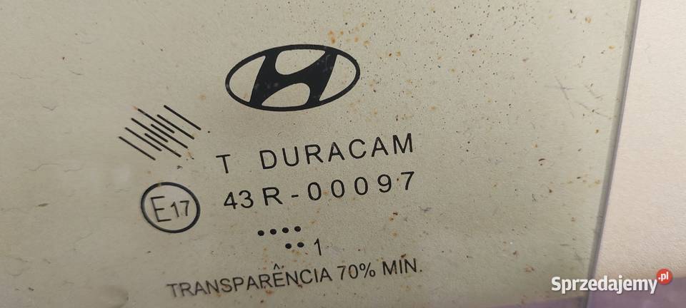 Szyba drzwi lewy tył lewa HYUNDAI i20 II 2014
