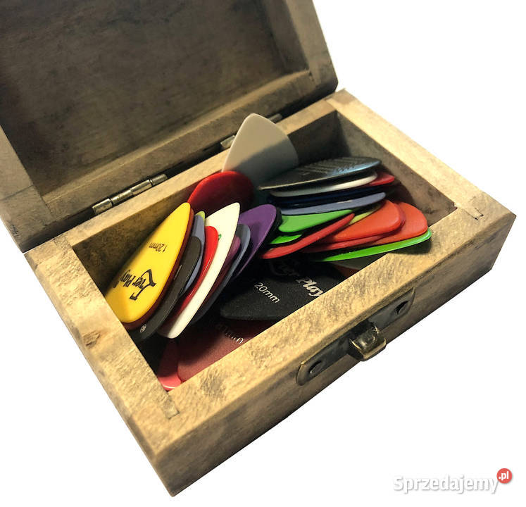 Pudełko na kostki gitarowe Handmade na prezent Warszawa