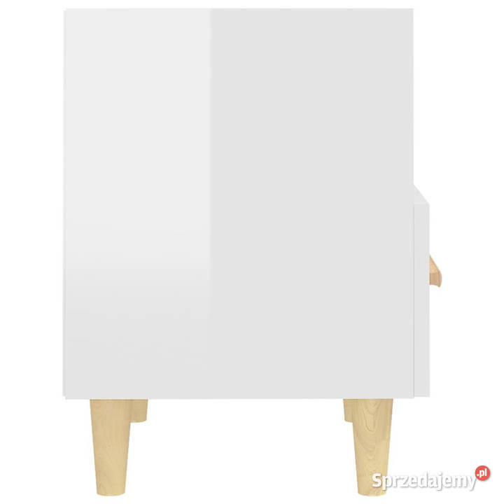 Szafki nocne 2 białe wysoki połysk 40x35x47 Warszawa