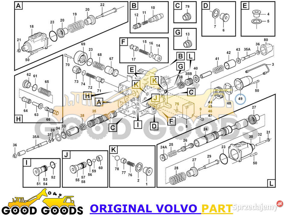 VOLVO POKRYWA CEWKI ZAWORU 15047554 11194803 mazowieckie Władysławów