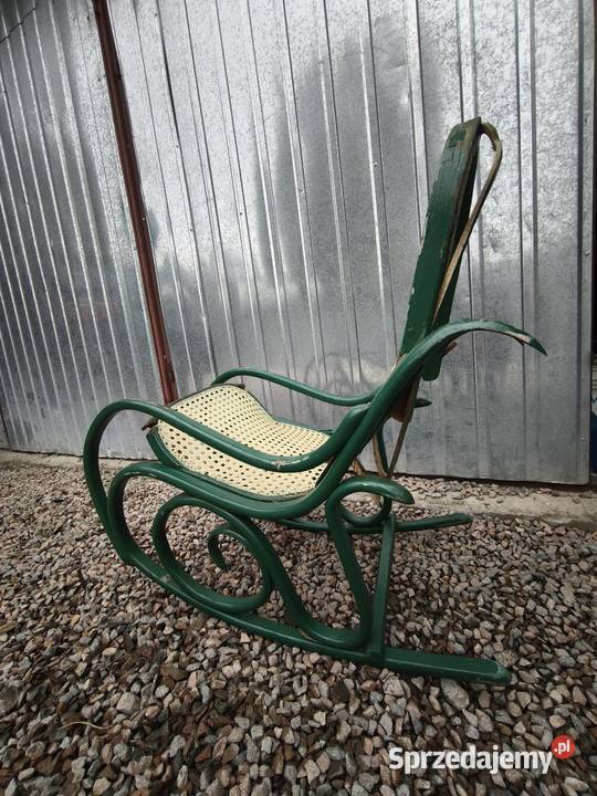 Fotel bujany Thonet zabytkowy retro vintage