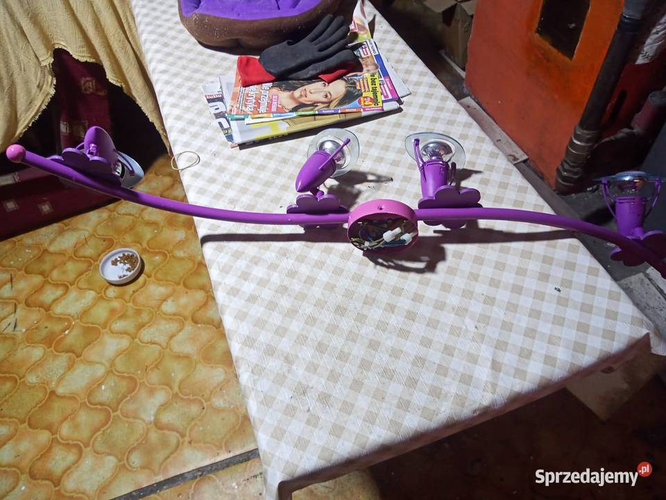 Elegancki 90 fioletowty kinkiet 4 Gdynia