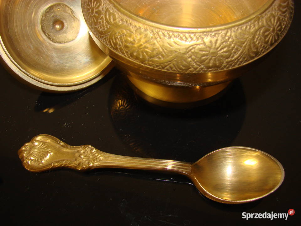 małą mosiężna cukiernica pomorskie Pruszcz Gdański sprzedam