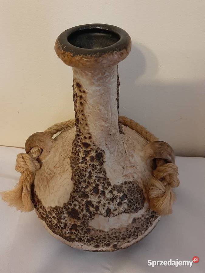 Duży wazon ceramiczny lava sygnowany Inowrocław sprzedam