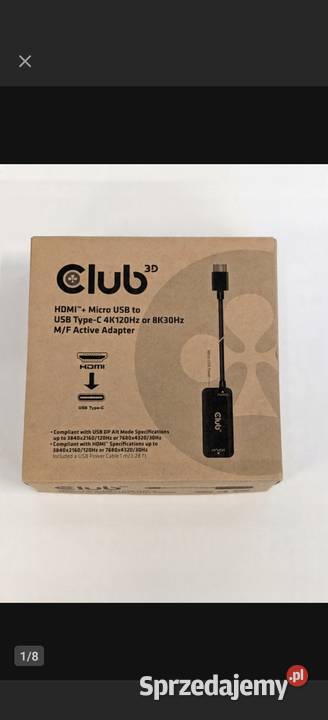 Club3D Adapter HDMI Micro USB na USB C D2678 Wolbrom