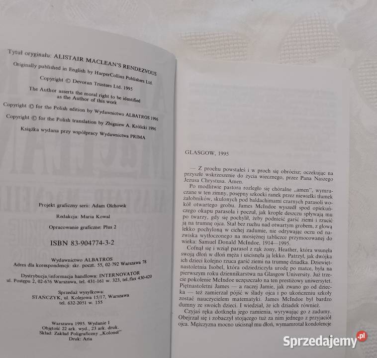 Książka SZPIEGOWSKIE Rendez Vous A MacLean i Proza i poezja Oborniki