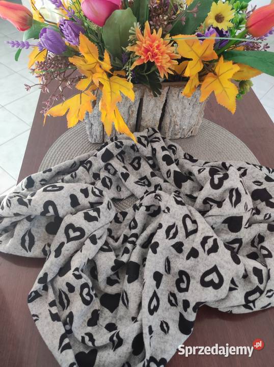 szal komin dzianina apaszka szalik usta Kielce