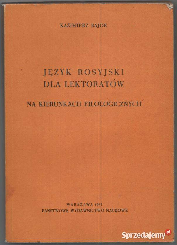 JĘZYK ROSYJSKI LEKTORATÓW BAJOR KAZIMIERZ Elbląg