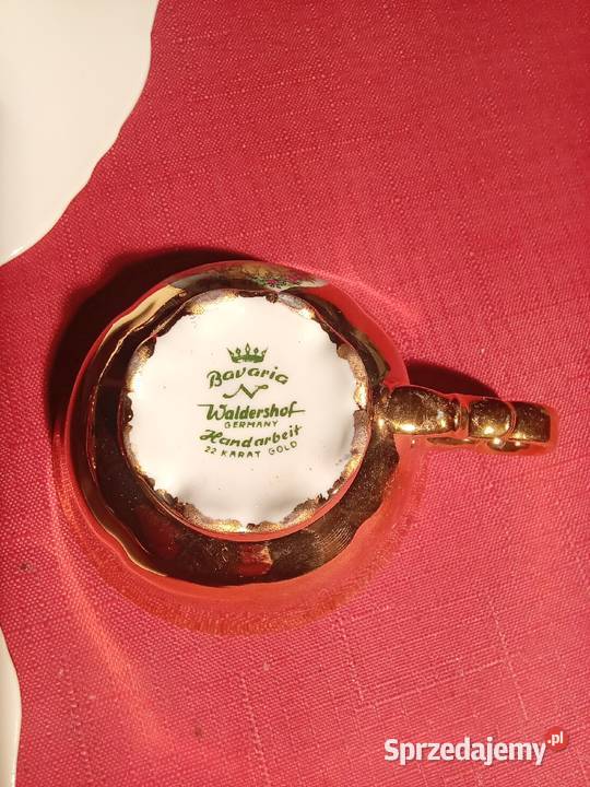 Piękne że złotem 6 sztuk trio z scenkami Prusim