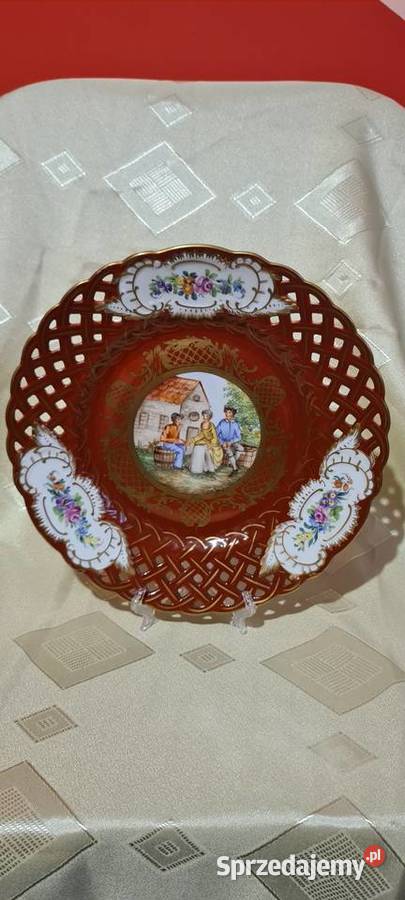 Patera ażurowa duży talerz Stara porcelana Wągrowiec sprzedam