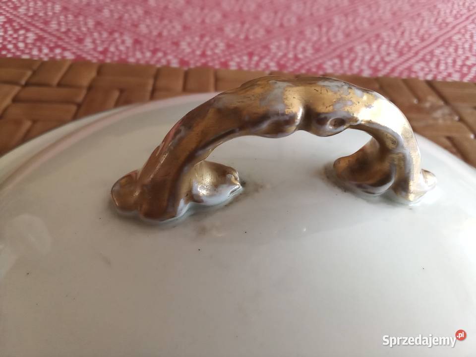 Nie Prl pokrywką waza złocona Łódź