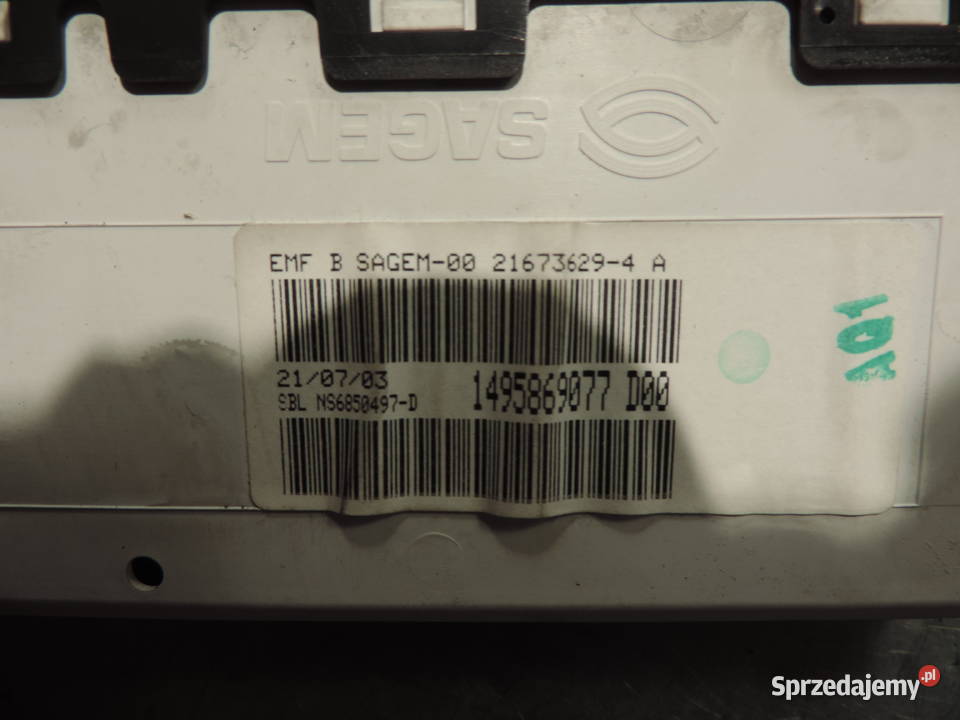 WYŚWIETLACZ RADIA PEUGEOT 807 1495869077 osobowe Nowy Sącz
