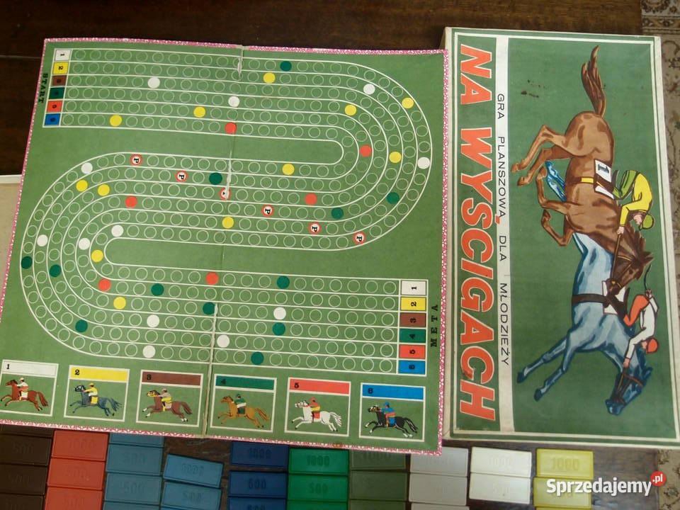 Gra planszowa Na Wyścigach z PRLu Lata 80te Łódź sprzedam