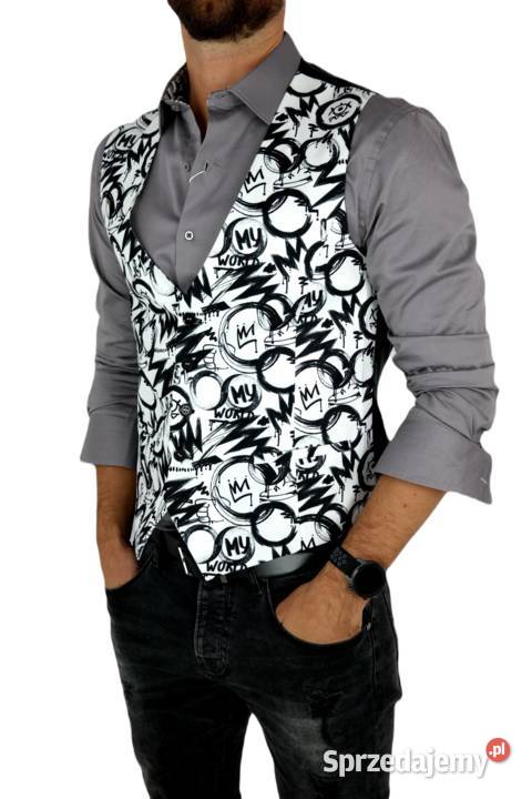 GIOVANNI PERA Bezrękawnik Kamizelka Męska D614 Rozmiar M Odzież codzienna sprzedam