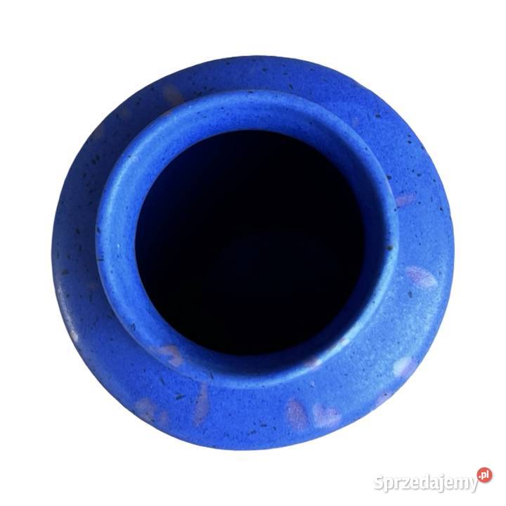Niebieski ceramiczny wazon MF Design Niemcy lata niebieski mazowieckie Warszawa