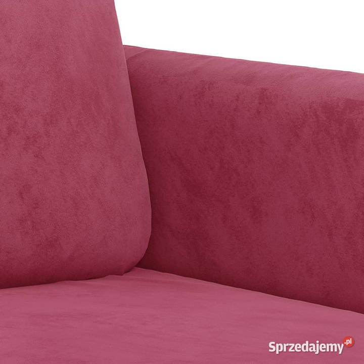 Sofa 2osobowa winna czerwień 120 tapicerowana Warszawa sprzedam