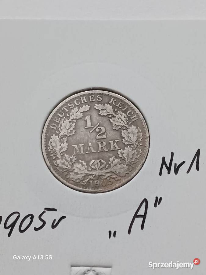 12 Marki Prusy 1905 r 1 mennica A Konin