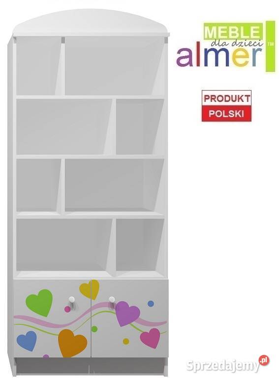 KOLOROWE SERCA 1 N6 regał dziecięcy 80x40 w190 śląskie sprzedam