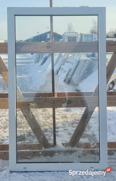 OKNA KacprzaK Witryna 87X143 FIX Używany PCV Okna ścienne Lublin