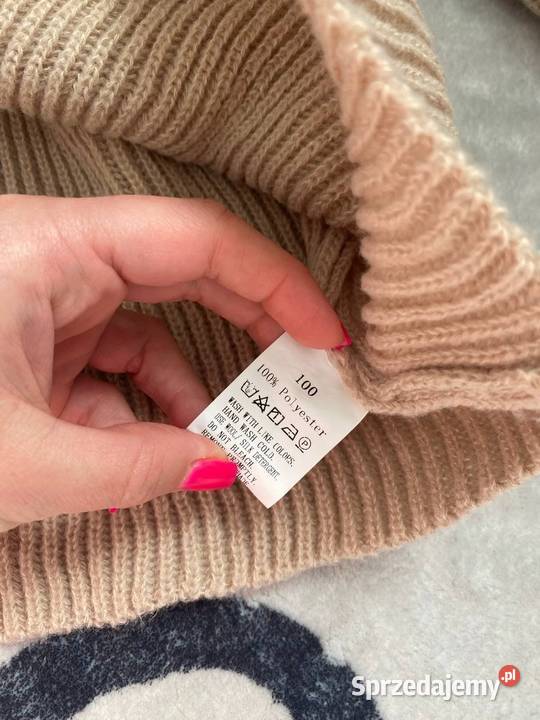 Sukienka sweterkowa dziewczęca 98104 miękka golf zachodniopomorskie Troszyn