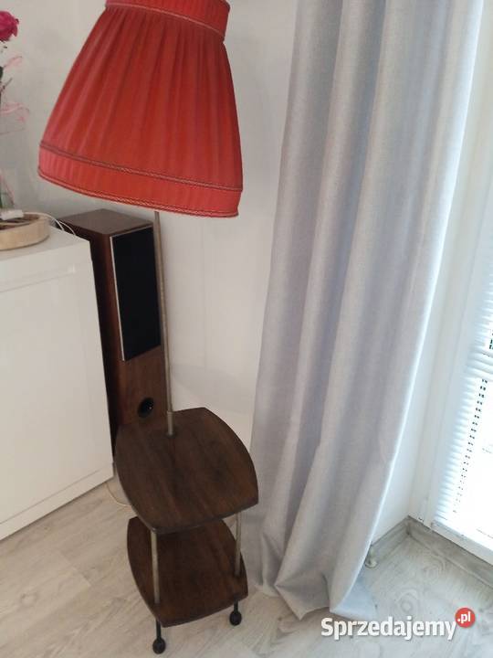 Lampa stojąca że stolikiem PRL pomorskie