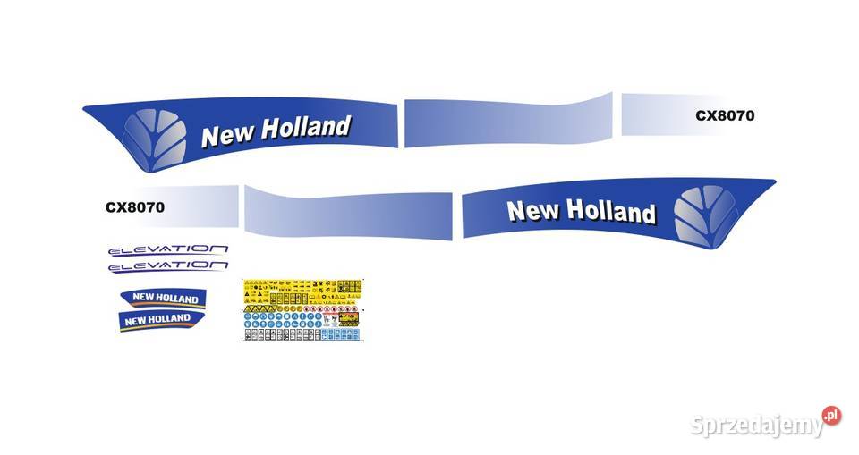 Naklejki Holland Cx8070 super mocne zamienniki