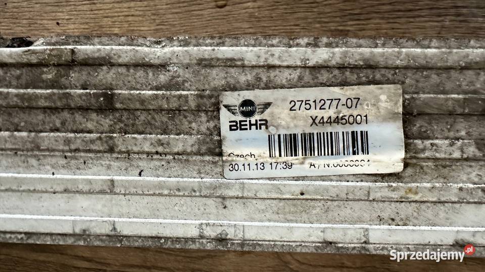 MINI R55 R56 16 CHŁODNICA POWIETRZA INTERCOOLER osobowe lubuskie Gorzów Wielkopolski sprzedam