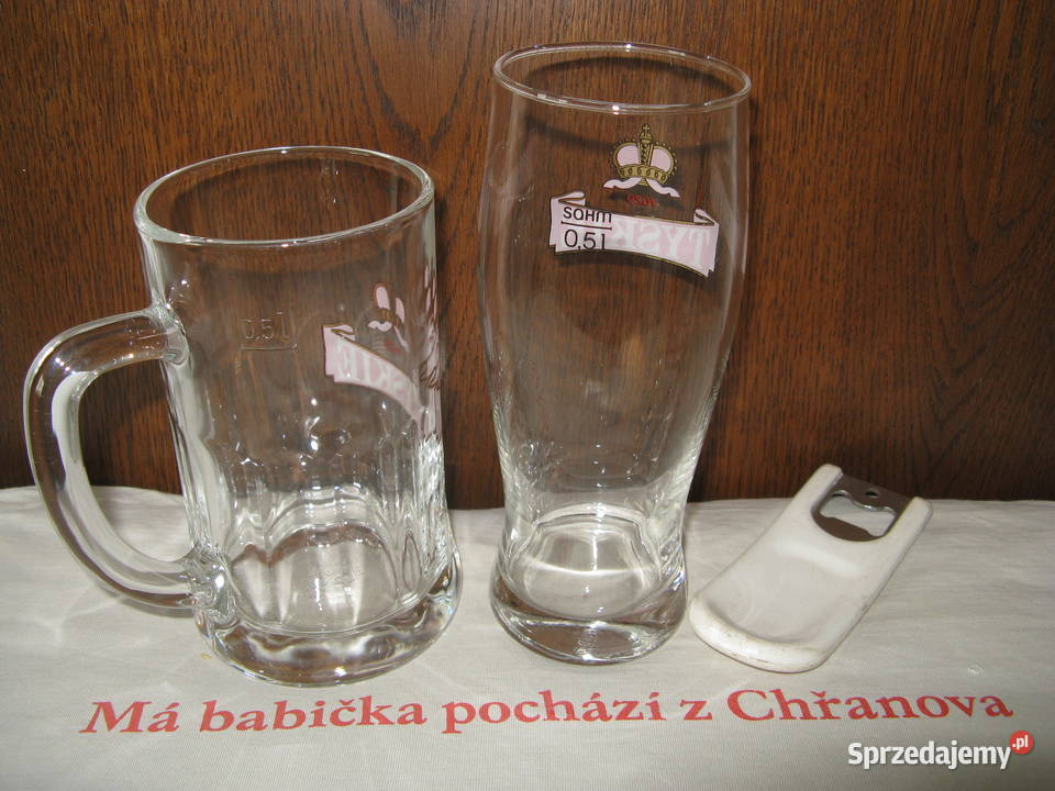 Szklanka kufel do piwa Tyskie 05 litra Nowe Dąbrowa Górnicza sprzedam