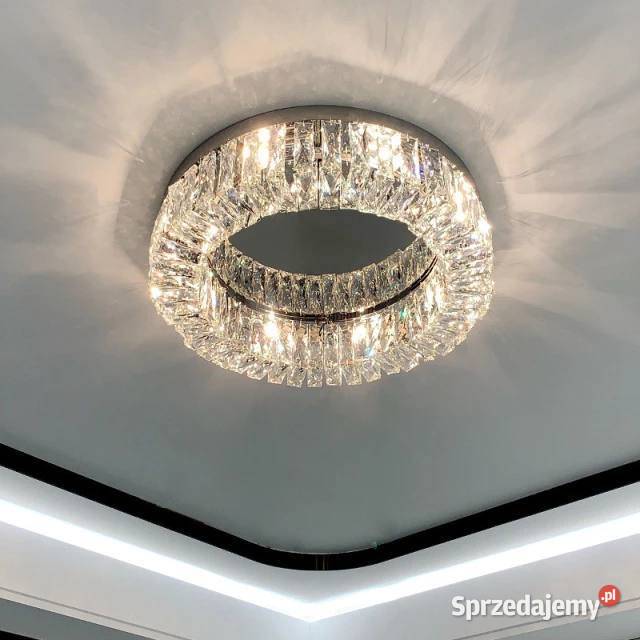 Plafon STELLA Kryształowy Glamour Srebrny mazowieckie Warszawa