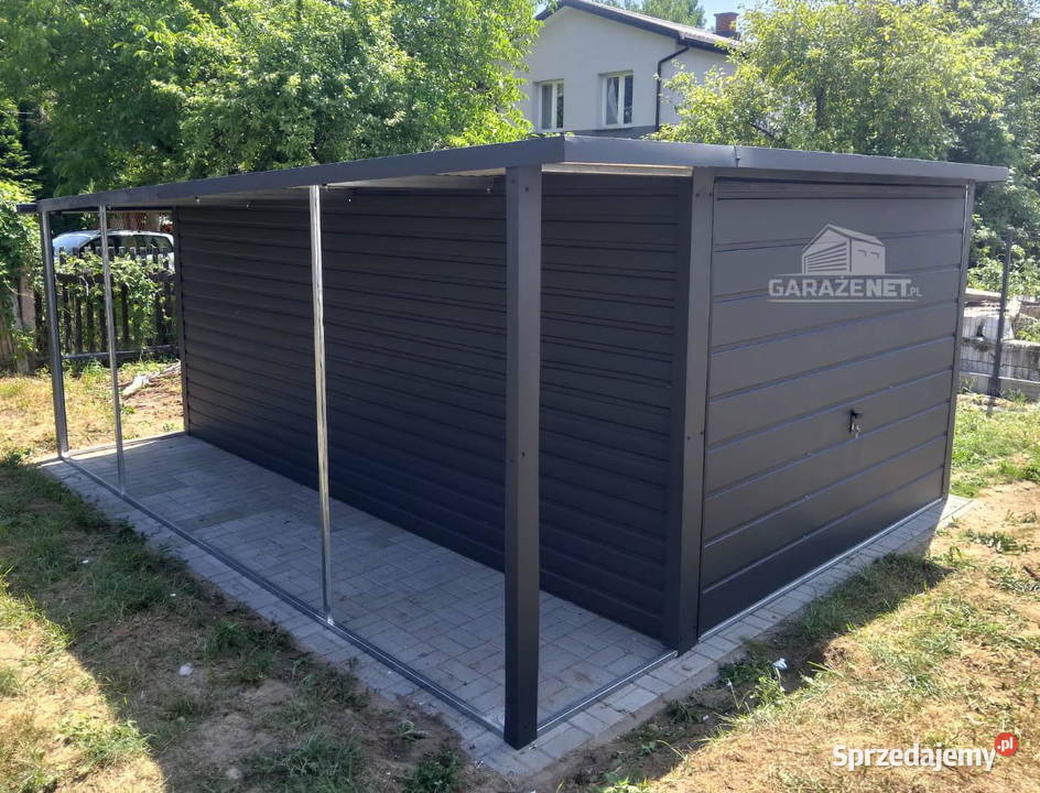 GARAŻ BLASZANY 3m x 5m WIATA 1M SPAD TYŁ BRAMA małopolskie sprzedam